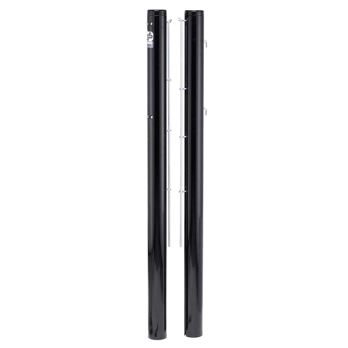Netzpfosten Aluminium rund farbig schwarz